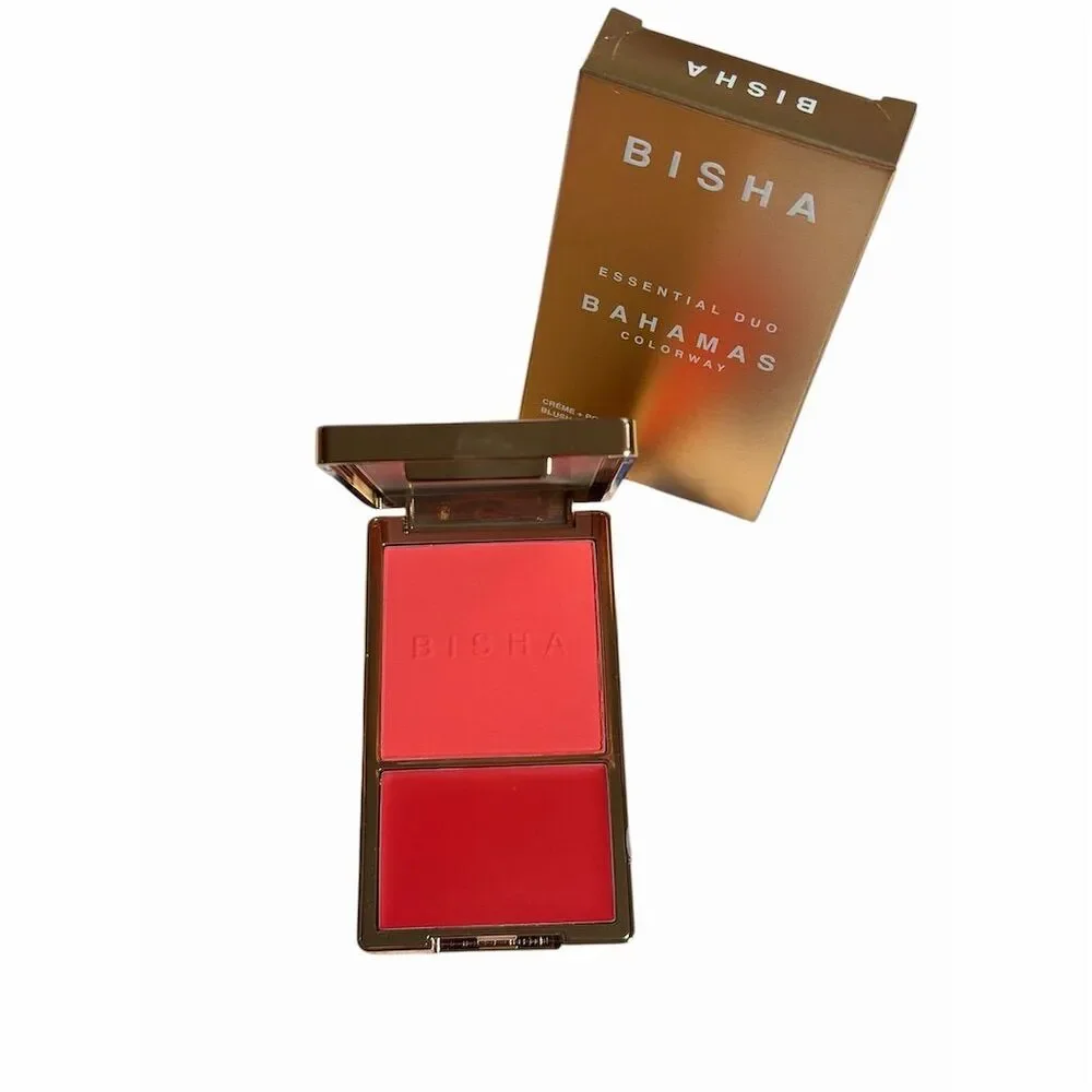 Bisha Essential Duo Blush Bahamas Radiant Cream-to-Powder Compact